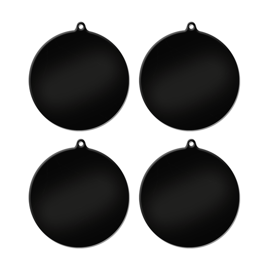 Inductie Beschermers - Zwart, 4 stuks
