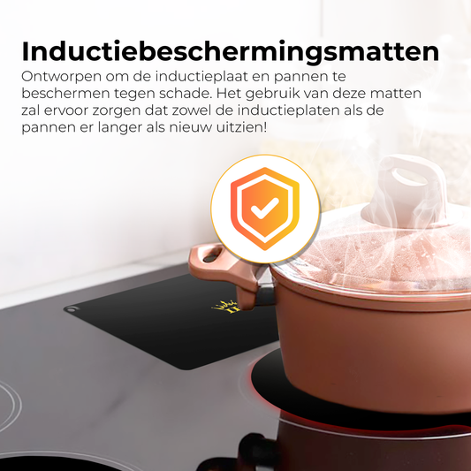 Inductie Beschermers - Zwart, Premium Kwaliteit