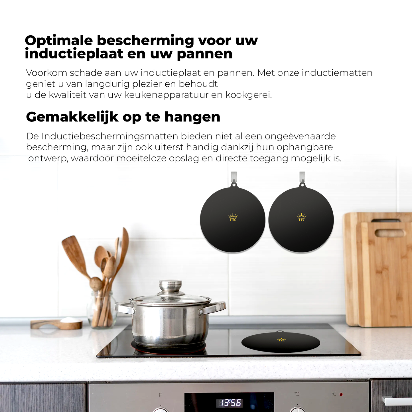 Inductie Beschermers - Zwart, Premium Kwaliteit