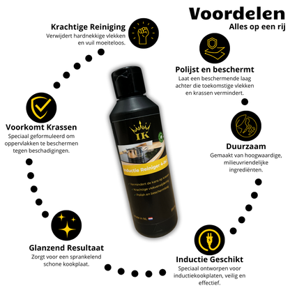 Induction Kings inductie reiniger 4-in-1 tegen krassen en vlekken met beschermlaag