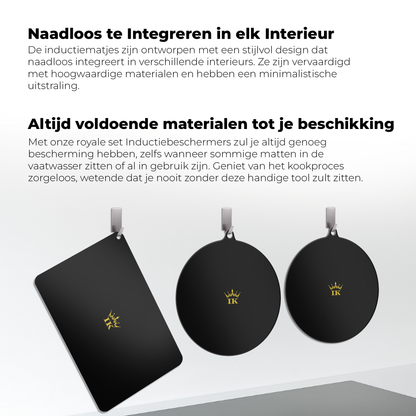 Inductie Beschermers - Zwart, Premium Kwaliteit