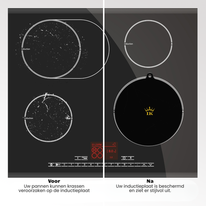 Inductie Beschermers - Zwart, Premium Kwaliteit