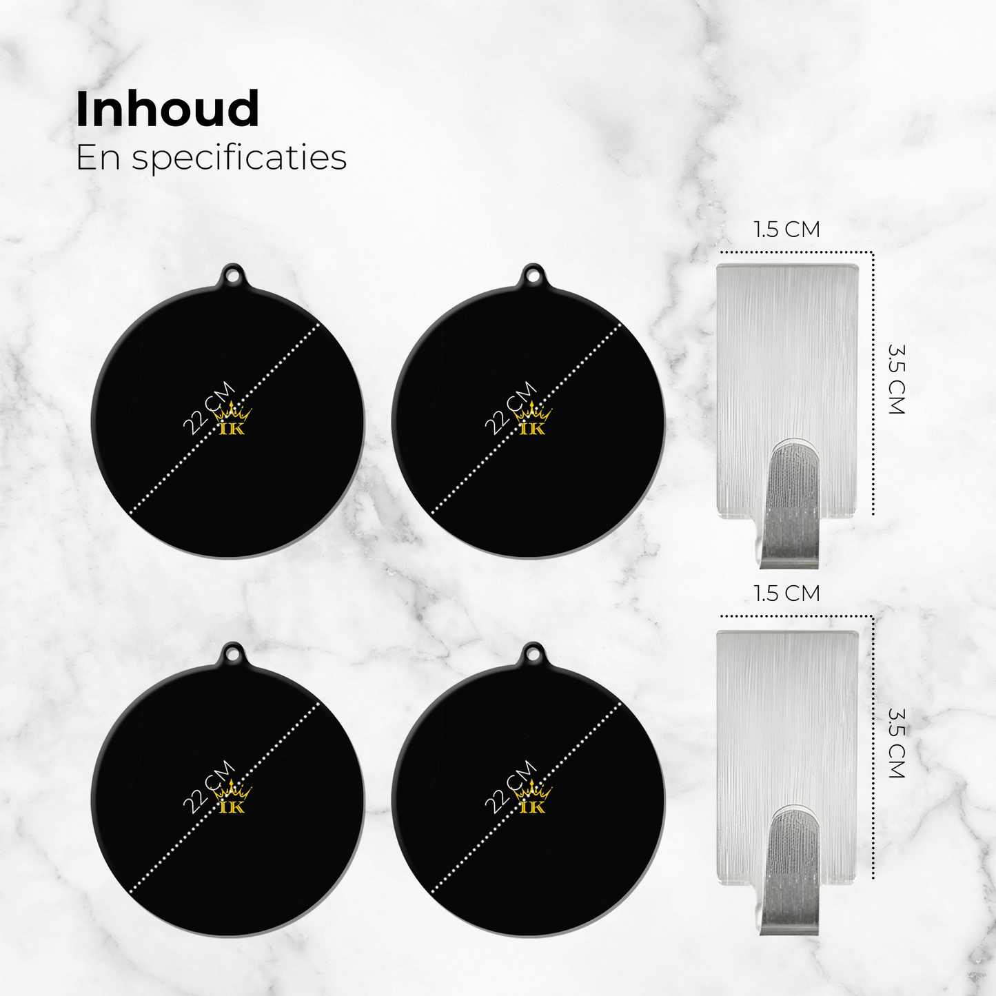 Inductie Beschermers - Zwart, Premium Kwaliteit