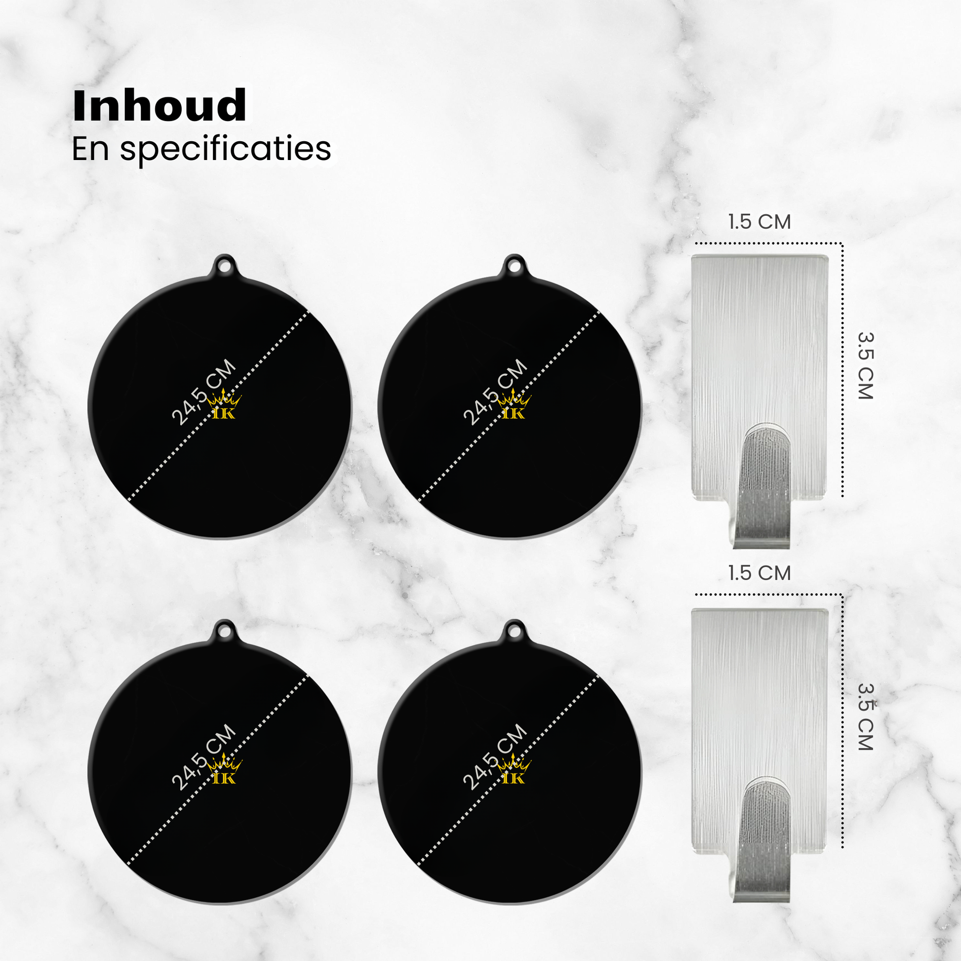 Induction Kings premium inductie beschermers met anti-slip laag tegen krassen