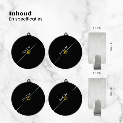 Induction Kings premium inductie beschermers met anti-slip laag tegen krassen