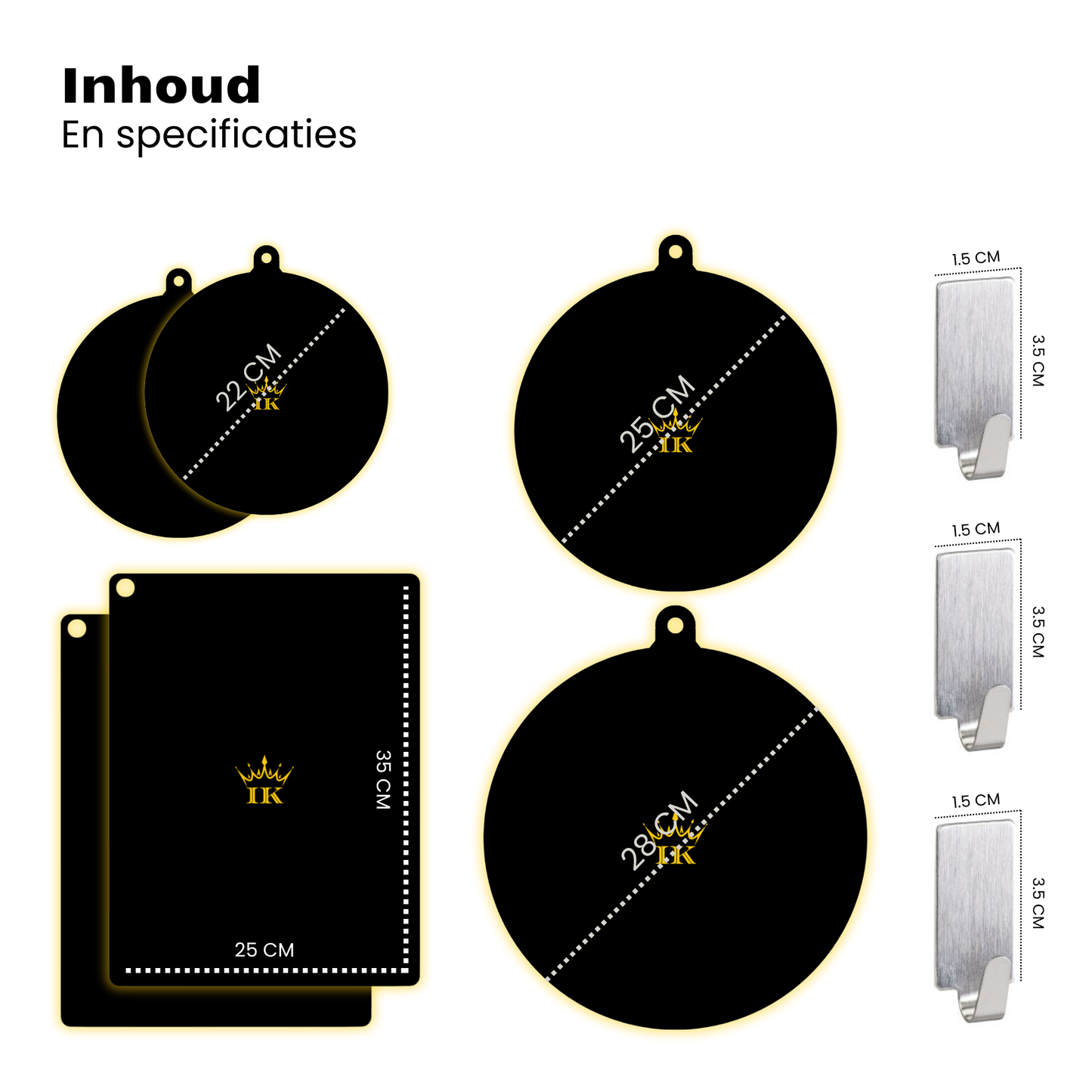 Induction Kings premium inductie beschermers met anti-slip laag tegen krassen