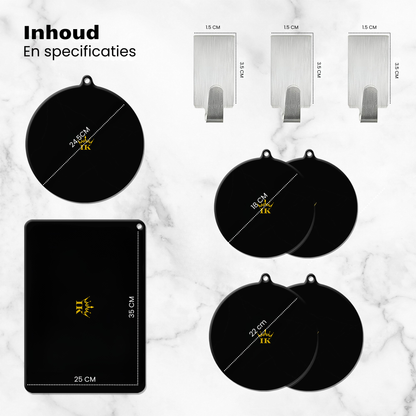 Induction Protectors - Black, Premium Quality