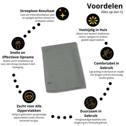 Premium Droogdoek - Grijs, 1 stuk