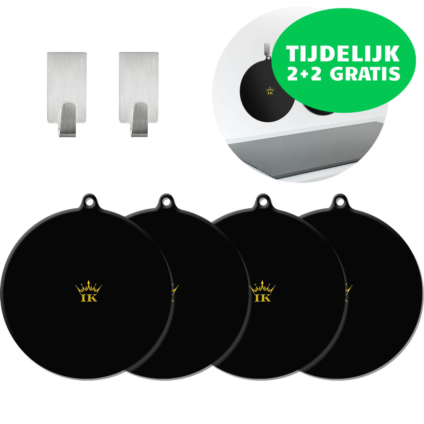 Inductie Beschermers - Zwart, Premium Kwaliteit
