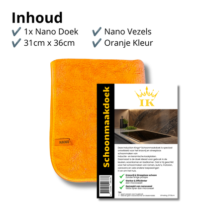 Nano-Reinigungstuch - Orange, 1 Stück