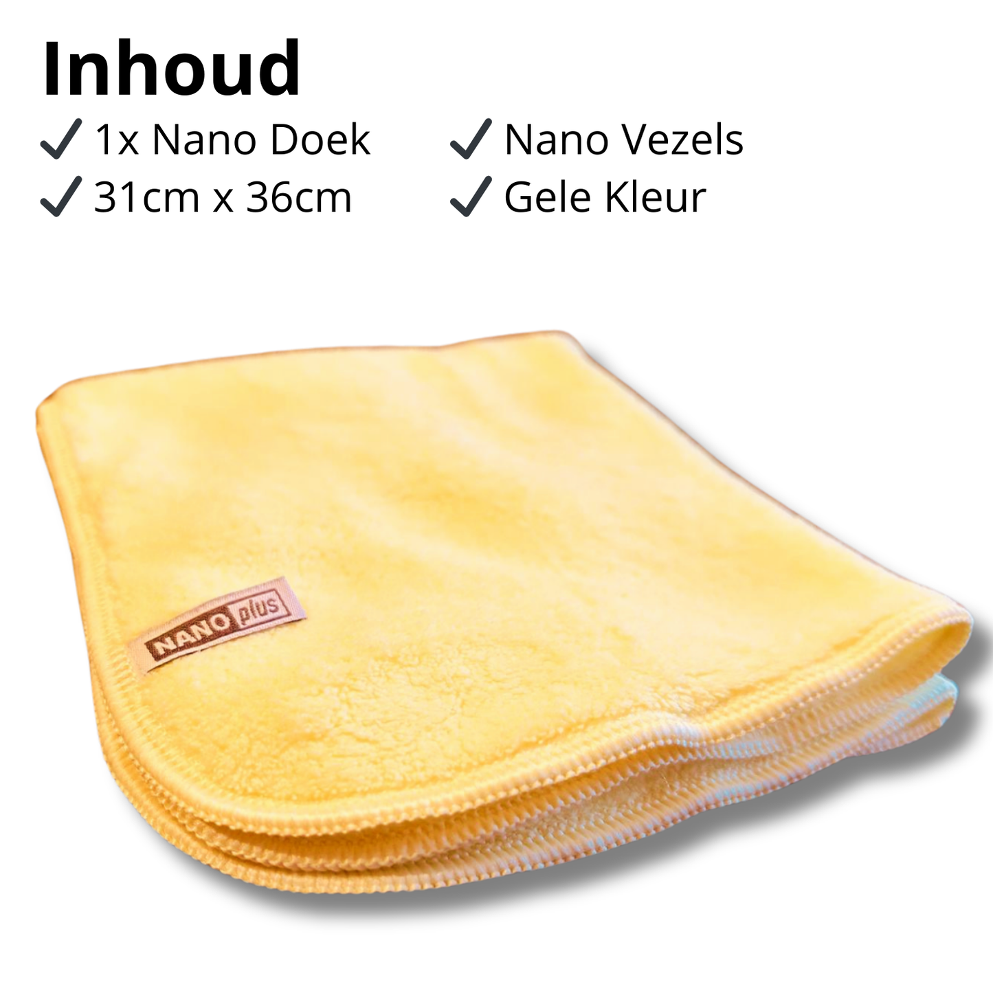 Schoonmaakdoeken - Geel, 3 stuks