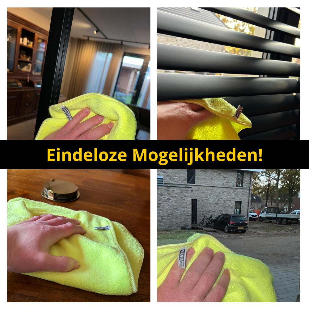 Schoonmaakdoeken - Geel, 3 stuks