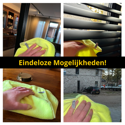 Schoonmaakdoeken - Geel, 3 stuks