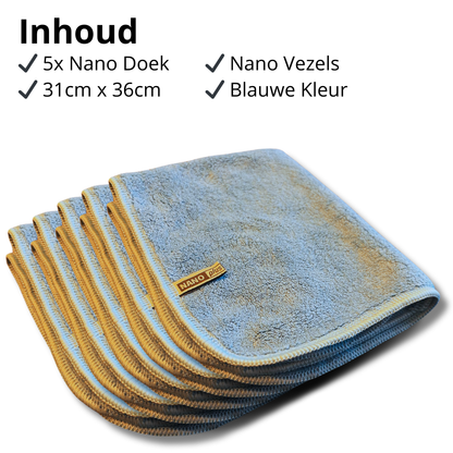 Cleaning cloths - Blue, 5 pieces