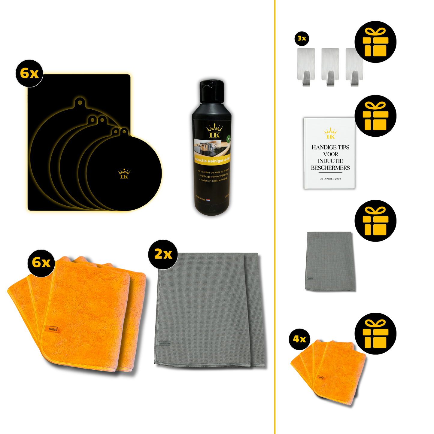 Induktions-Wartungspaket Schutz & Reinigung